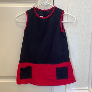 Girls corduroy a line dress with pockets